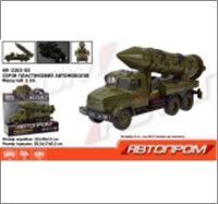 Іграшка війскова техніка арт.KR-2202-03, "АВТОПРОМ" КРАЗ, бат., світло, звук., у кор. 32,5*19*12см.