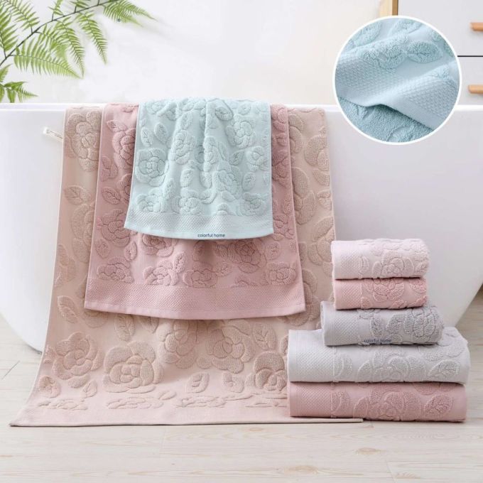 Рушник Банний №6348 (уп 6 шт) махровий