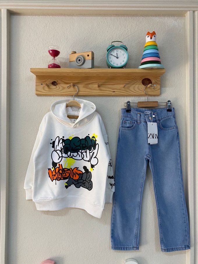 Кофта+джинси_Zara_3хнитка 5-14р