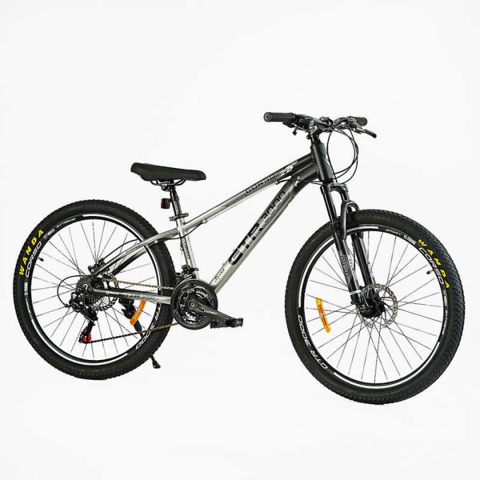 Велосипед Спортивний Corso «GTR-3000» 26" дюймів GT-26850 (1) МАТОВИЙ рама алюмінієва 13'', обладнання Shimano 21 швидкість, зібраний на 75