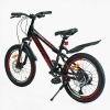 Дитячий спортивний велосипед 20’’ Corso «CRANK» CR-20422 (1) сталева рама, обладнання LTWOO-A2, 7 швидкостей, зібран на 75