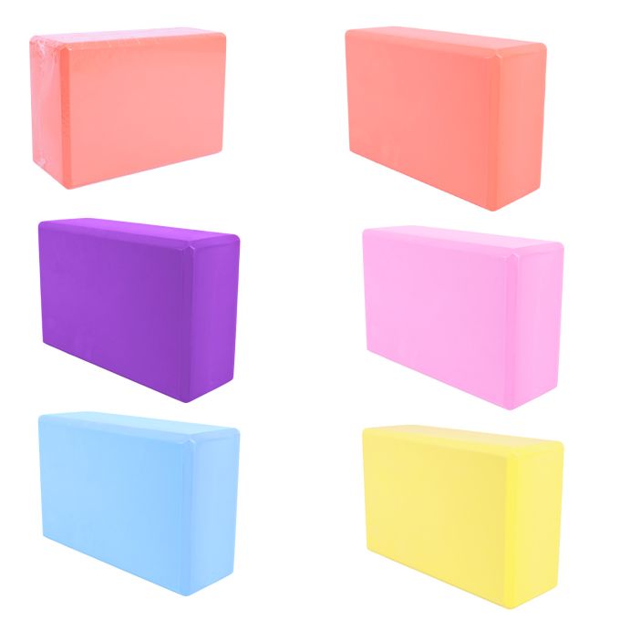 Йога блок  арт. FT0861 (50шт)  120 грам,23*15,5*7 см,6 кольорів
