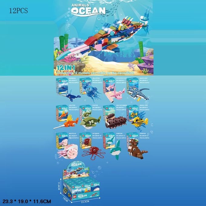 Конструктор OCEAN арт.88039 (480шт/2) 12шт у дисплеї 23,3*19*11,6см