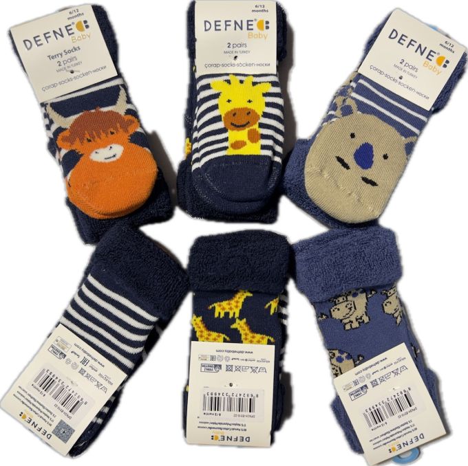 Махрові шкарпетки DEFNE  Baby 18-24м E010-22 ціна за 1 пару