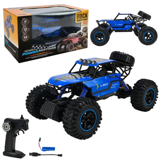 Машина р/к арт. PM3403 BLUE (18шт),"POWERMOTORS",1:14,синiй колiр,акум., у кор.34*22*19см.
