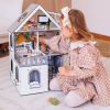 Ляльковий будиночок для Лол NestWood Міні котедж з меблями вітальня Еко (kdl001e)