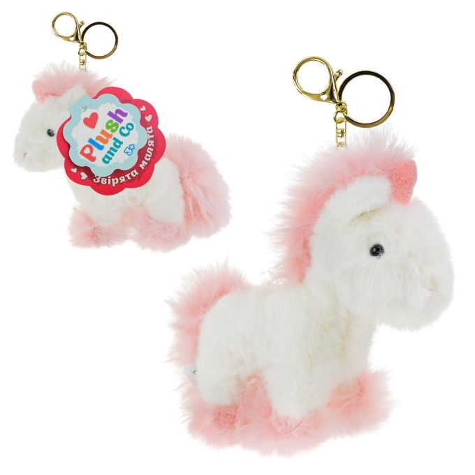 М'яка іграшка Plush and Co арт. PLC25022 (200шт) рожевий єдиноріг брелок 15см