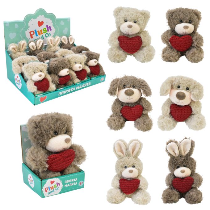 М'яка іграшка Plush and Co арт. PLC25013 (144шт) 13 см 12шт в дисплей боксі 6 видів, кор. 9*8*13см, в диспл.боксі 38*26*14см