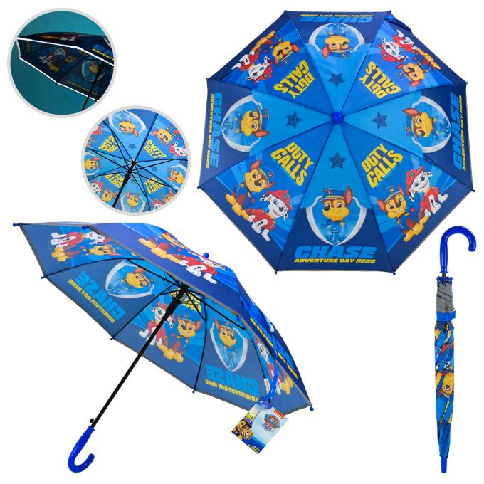 Парасолька дитяча Paw Patrol арт. PL82504 (60шт/5) 67см світловідбиваюча стрічка