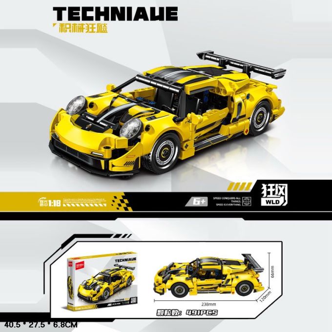 Конструктор. арт. 715320 (24шт)  491дет.Techniacue короб. 40,5*27,5*6,8см