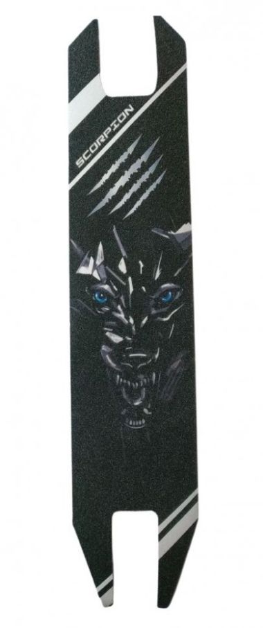 Гриптейп (Наждак, Шкурка) для ТС 100 х 485 мм (Scorpion Wolf Размер 100 мм х 485 мм (1 шт - 1,2 $) - 5 шт )