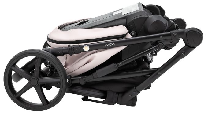 Коляска 2 в 1 Adamex Zico Eco Sa-15 рожевий пудра