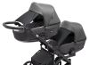 Коляска 2 в 1 для двійні Bair Kiwi DUO Soft BKD-219-1 графіт