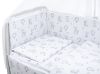 Дитяча постіль Babyroom Gold RG-08 білий (лисичка, ведмедик, зайчик, олень)