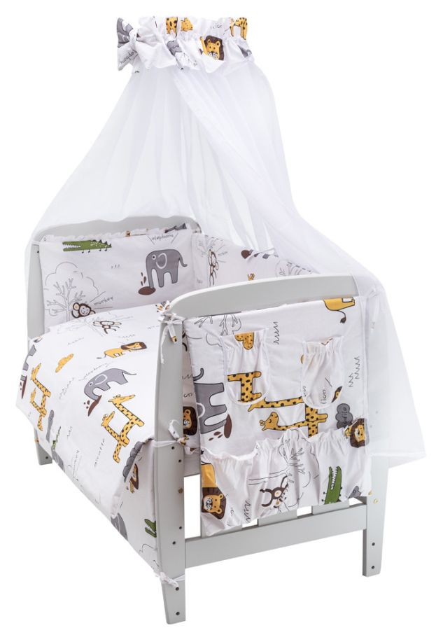 Дитяча постіль Babyroom Gold RG-08 білий (сафарі)