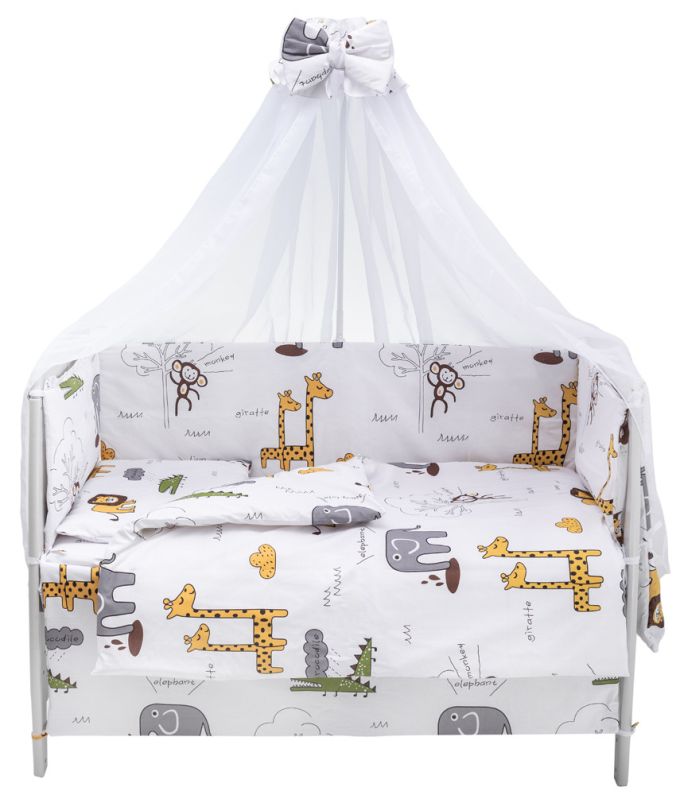 Дитяча постіль Babyroom Gold RG-08 білий (сафарі)