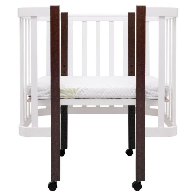 Ліжко Babyroom Місяць LU-1 білий / венге