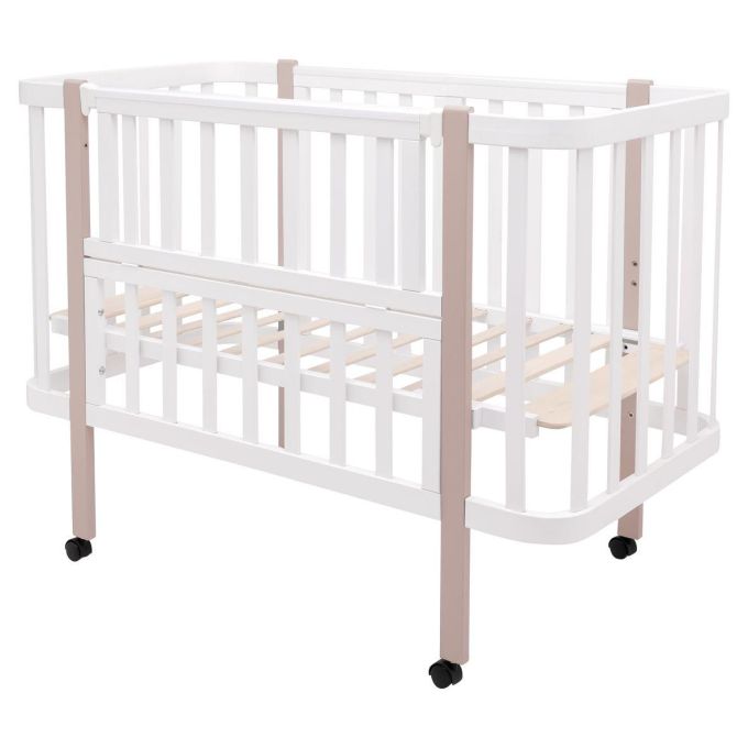 Ліжко Babyroom Місяць LU-1 білий / капучино