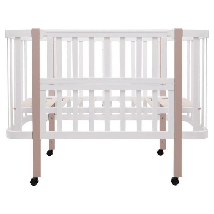Ліжко Babyroom Місяць LU-1 білий / капучино
