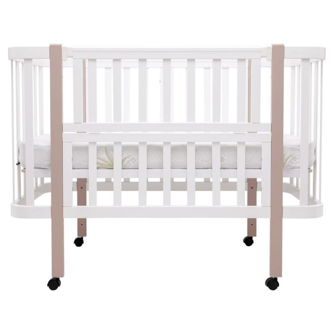 Ліжко Babyroom Місяць LU-1 білий / капучино