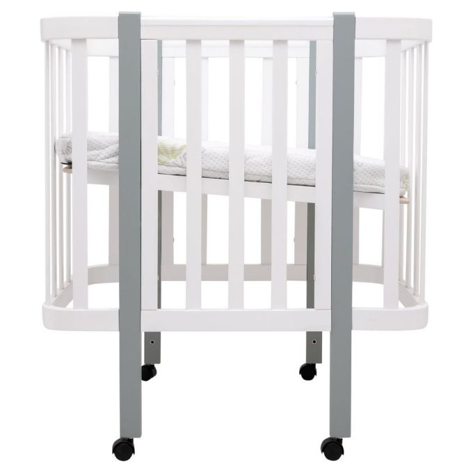 Ліжко Babyroom Місяць LU-1 білий / сірий
