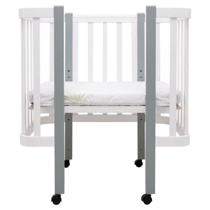 Ліжко Babyroom Місяць LU-1 білий / сірий