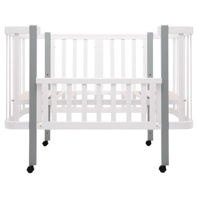 Ліжко Babyroom Місяць LU-1 білий / сірий