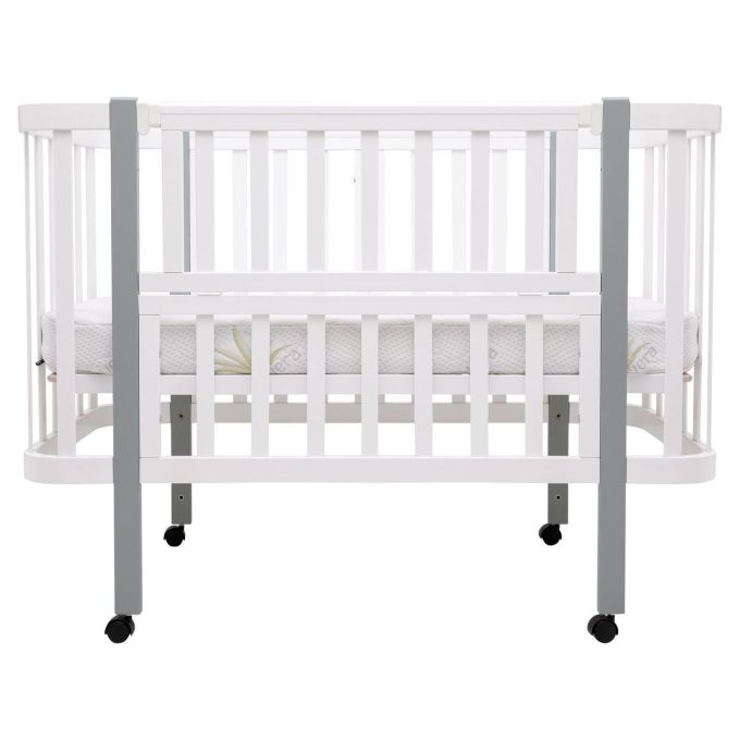 Ліжко Babyroom Місяць LU-1 білий / сірий