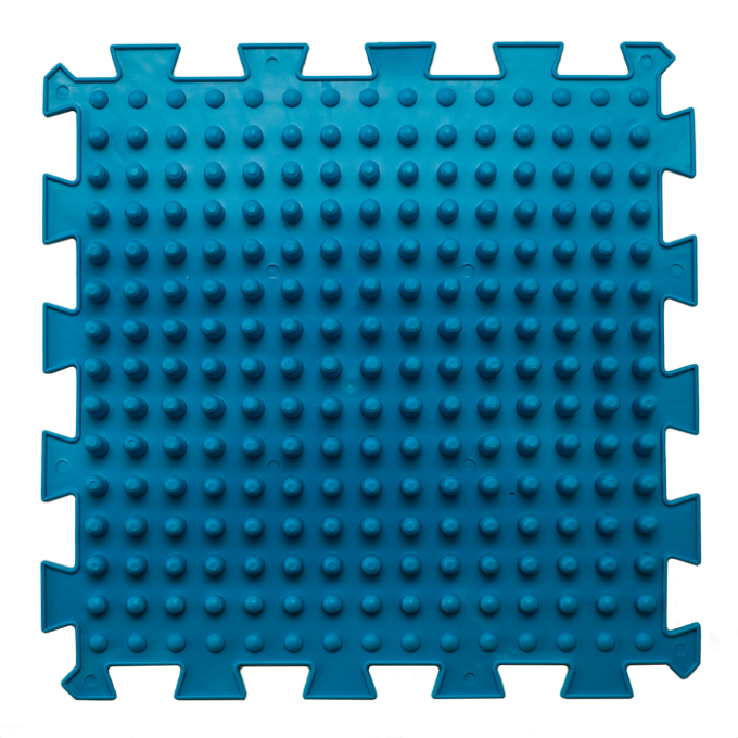 Килимок масажний для реабілітації “Ortek Mix” 10 елементів Жорсткий 28x27 см
