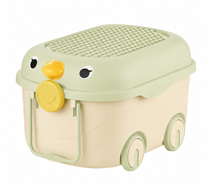 Ящик для іграшок на колесах Terrio “Birdy M” Салатовий 56х37,5х33 см