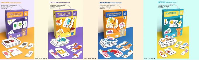 Пазли картон арт. 88682/83/85/86 (96шт/3) 4 види мікс, короб. 23*17*5,8см