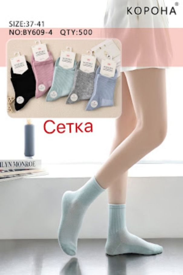 Шкарпетки Жіночі №609-4(уп10) сітка середні