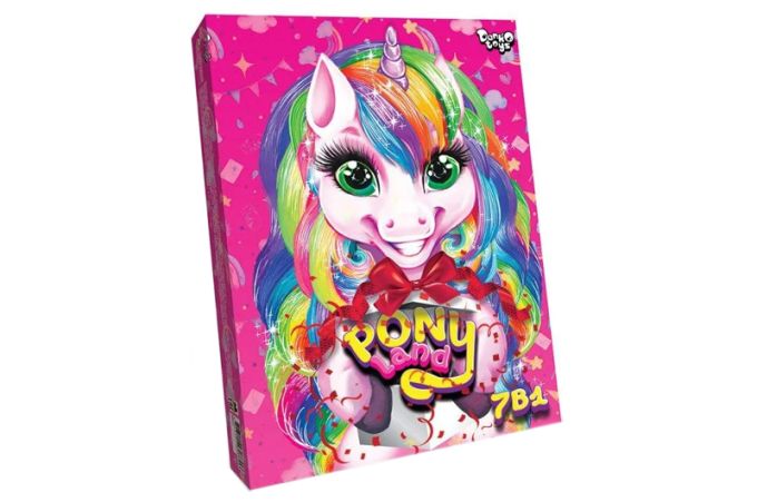 Креативна творчість "Pony Land 7 в 1"арт.  PL-01-01U  короб.5,6*36,8*26,9см