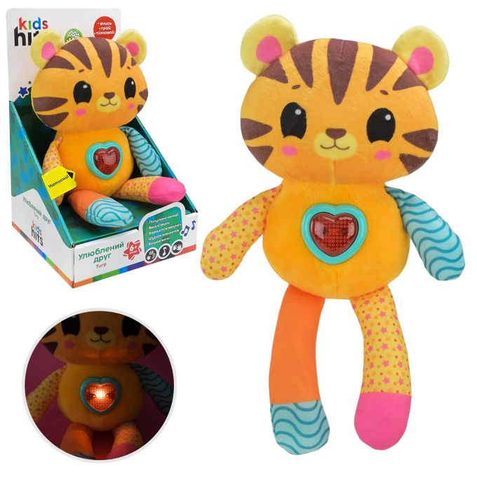 Іграшка улюблений приятель Kids Hits арт. KH13/002, тигр, муз, розв., батар, вірші, мелодії, фрази,