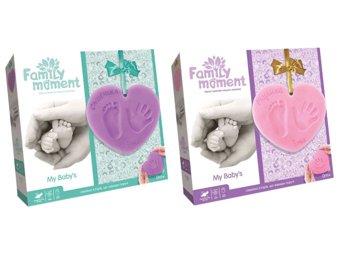 гр Набір для створення зліпків "FAMILY MOMENT" FMM-01-01U,02U УКР. (6) "Danko toys"