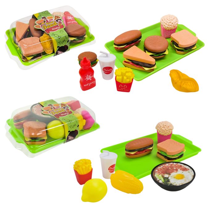 Іграшка  Fast food set арт. 6001/2 (240шт/2)   мікс 2 види, фаст фуд  16*10*4
