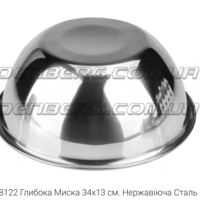 Миска металическая 18 см