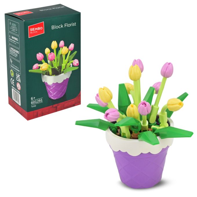 Конструктор арт. 601291 (96шт/2) 69 дет. Florist короб. 9*14,5*6см