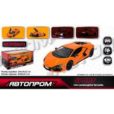 Іграшка машина мет. АВТОПРОМ 68200A ,1:24 світло, звук, відкр.двері,у короб. 24,5*12см