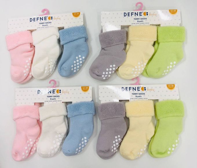 Махрові шкарпетки DEFNE  Baby 6-12м K010-22 ціна за 1 пару