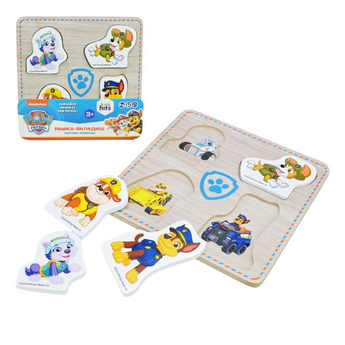 Іграшка дерев'яна KidsHits Paw Patrol KH20/051 вкладиші
