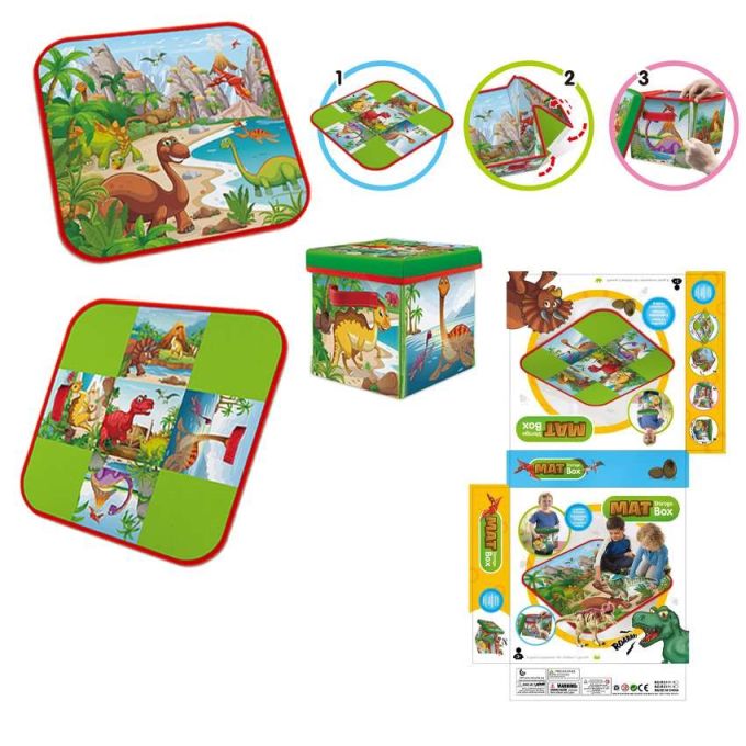 Кошик-скриня для іграшок арт. RC118  (30шт) 3 в1, розмір в зібраному вигляді 28*28, короб. 29*29*8см