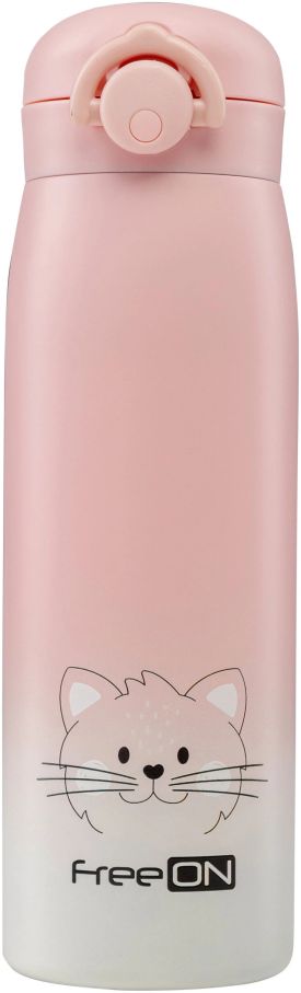 Термопляшка FreeON 480 мл, pink
