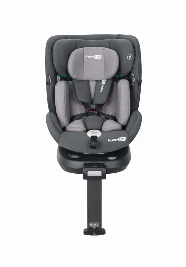 Автокрісло FreeON Space, поворотність 360° i-Size 40-150 см, light grey