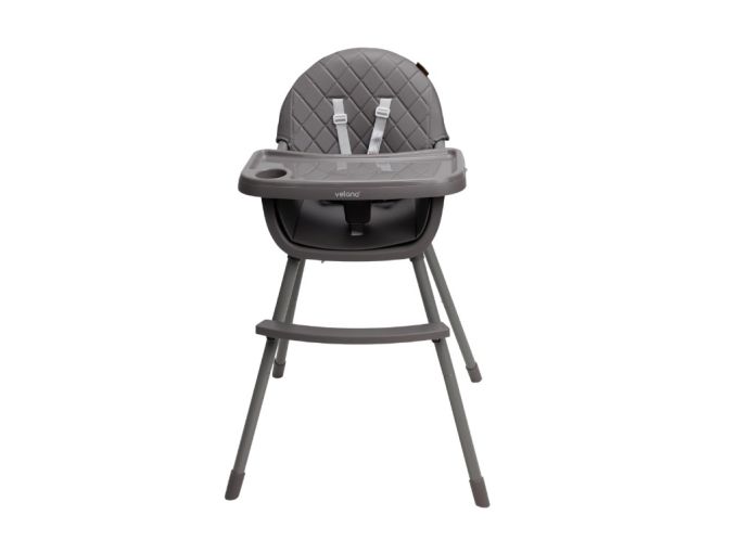 Стілець для годування дитини 2 в 1 VELANO Evo, grey