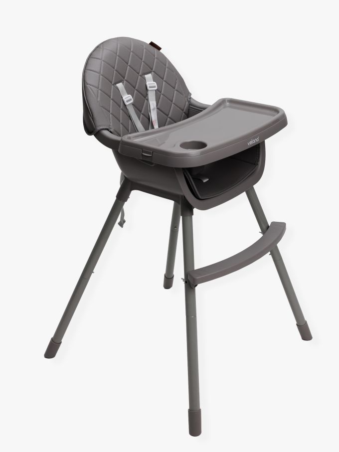 Стілець для годування дитини 2 в 1 VELANO Evo, grey