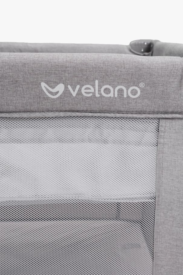 Ліжко-манеж дитяче з другим ярусом та пеленатором VELANO Tino, light grey