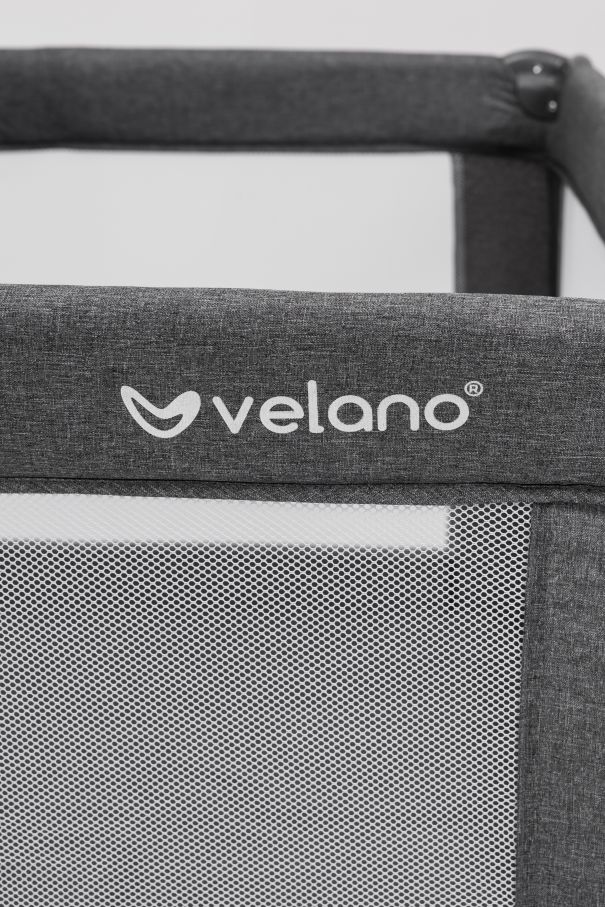 Манеж дитячий квадратний VELANO Cubo, dark grey