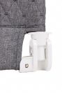Захисний бортик для ліжка VELANO Wolli, grey