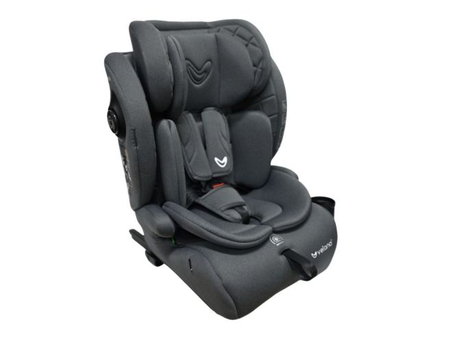 Автокрісло VELANO Flexo i-Size 76–150 см, ISOFIX + Top Tether/ремінь, grey